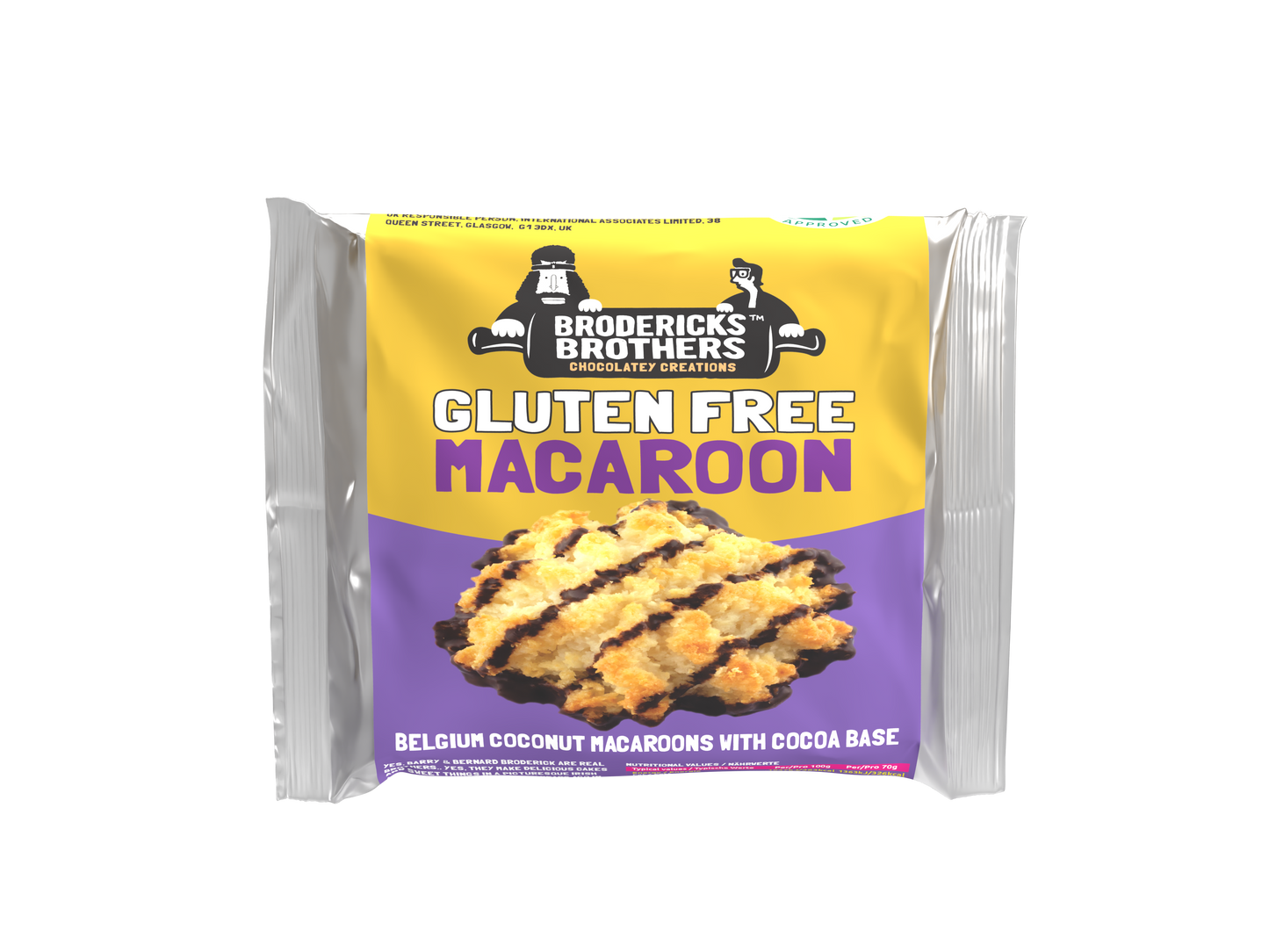 GLUTEN FREE CHOCOLATE MACAROON 70G image 1