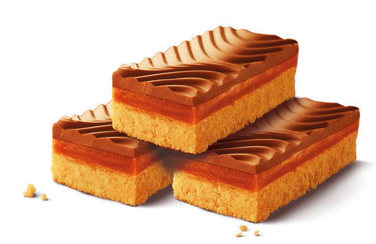4 SALTED CARAMEL SHORTBREAD SLICES 150g