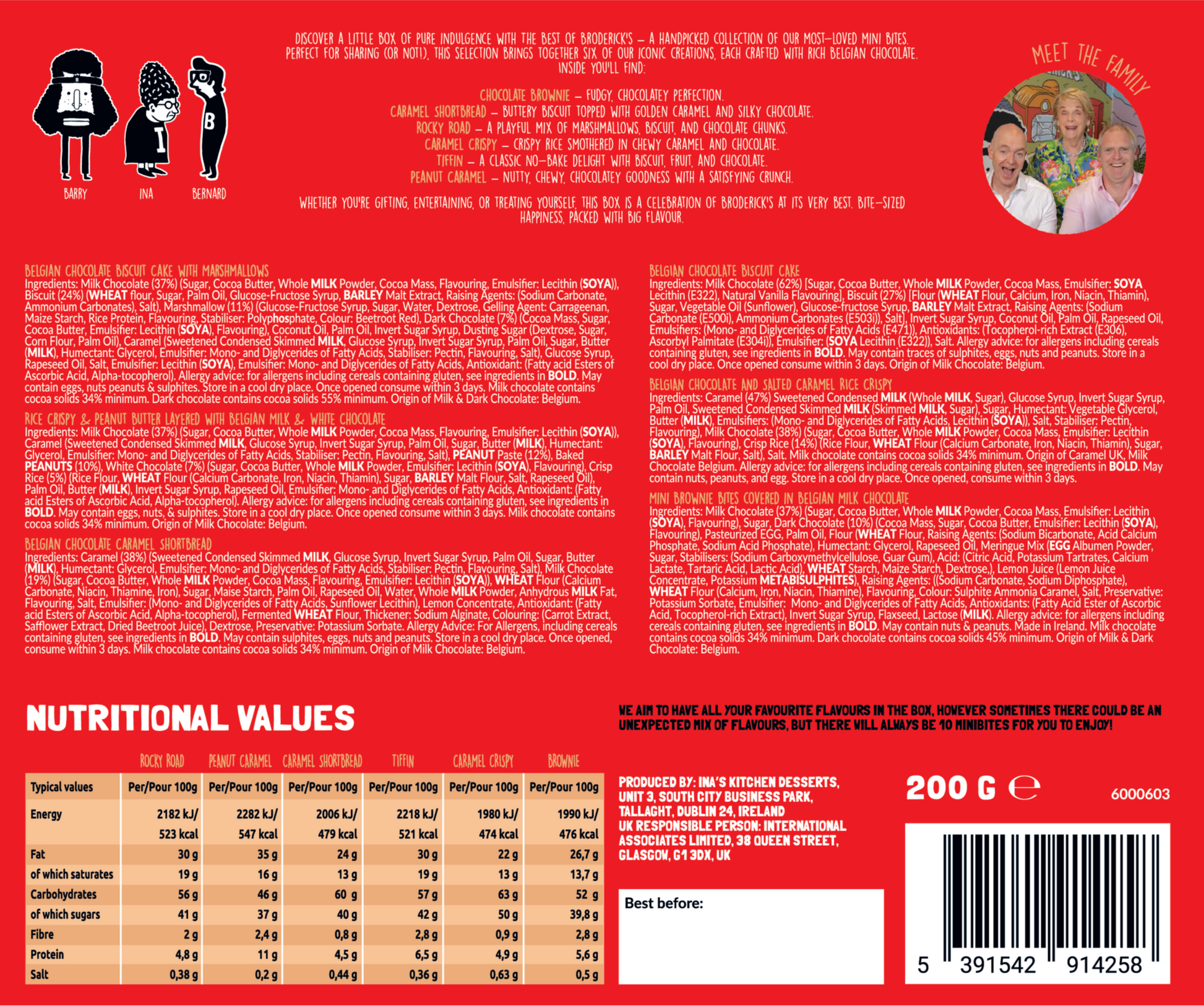 BRODERICK'S SELECTION BOX 200G